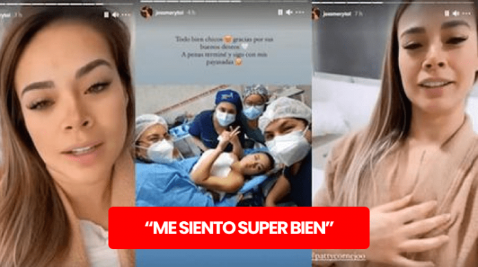 Jossmery Toledo emocionada por resultado de su operación de aumento de busto