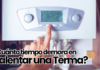 ¿Cuánto tiempo demora en calentar una terma? cuanto tiempo demora en calentar una terma