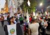 Transparencia electoral: marcha en Lima de simpatizantes de Juntos por el Perú y colectivos sociales