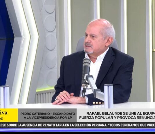 Pedro Cateriano afirma que «el mal menor es Keiko Fujimori» en la segunda vuelta frente a Roberto Sánchez