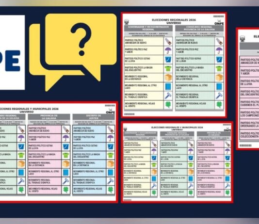 ONPE: así será tu cédula de votación este 4 de octubre según tu distrito