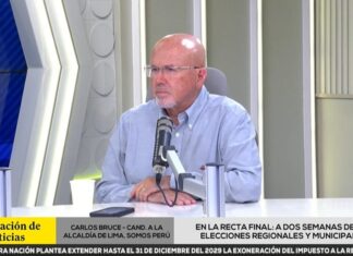 Carlos Bruce critica al JNE por demora en el caso López Aliaga y sugiere «temor» por su perfil «altisonante»