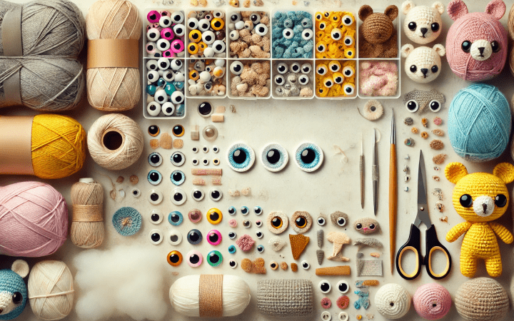 Relleno y accesorios para amigurumis